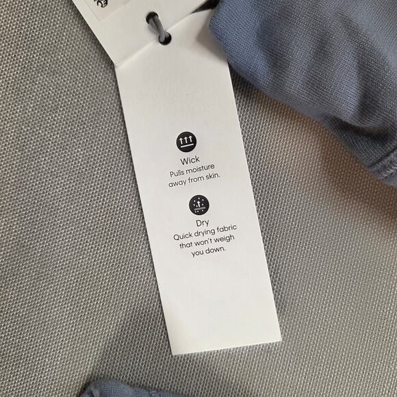 Calvin Klein Performance Long Sleeve Drawstring Top Blue XS NWT - Picture 5 of 16